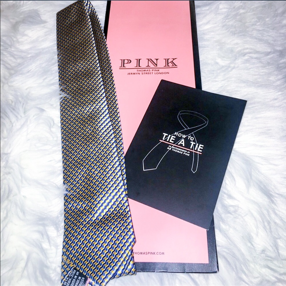 ✨NEW✨ Thomas Pink Baby Blue and Pastel Yellow Tie